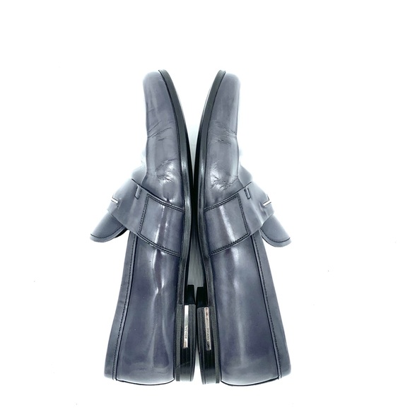 Prada Gray Marble Patent Leather Loafers Men - Picture 5 of 16